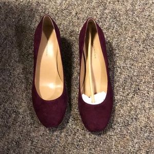 Wine color shoes